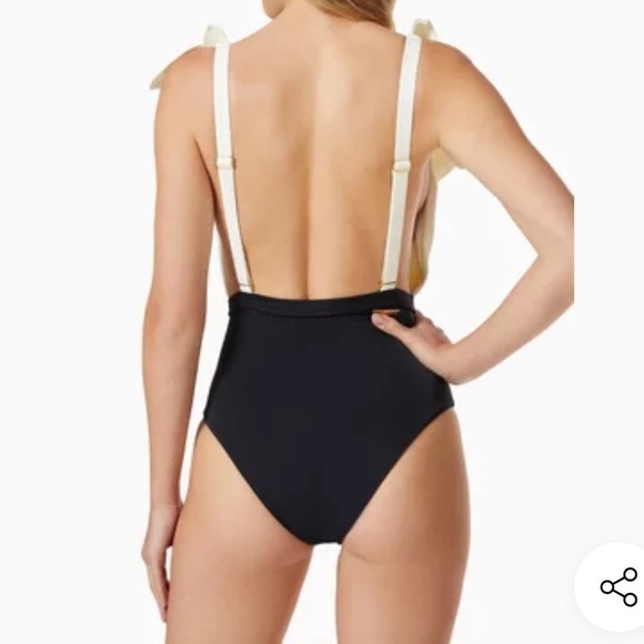 PUNTAMAR Eoni One-piece Swimsuit White and black ruffle NWT Columbia - Picture 3 of 8